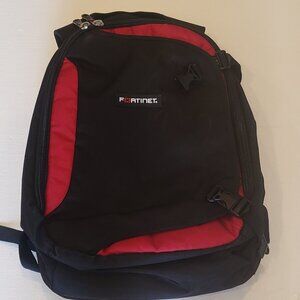 Fortinet Red and Black Computer Laptop Back Pack